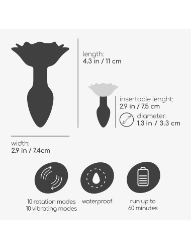 CRUSHIOUS GIULIETTA ROTATING ANAL PLUG WITH REMOTE
