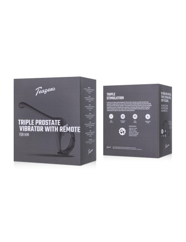 Teazers Triple Prostate Vibrator with Remote