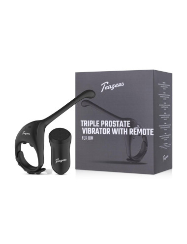 Teazers Triple Prostate Vibrator with Remote