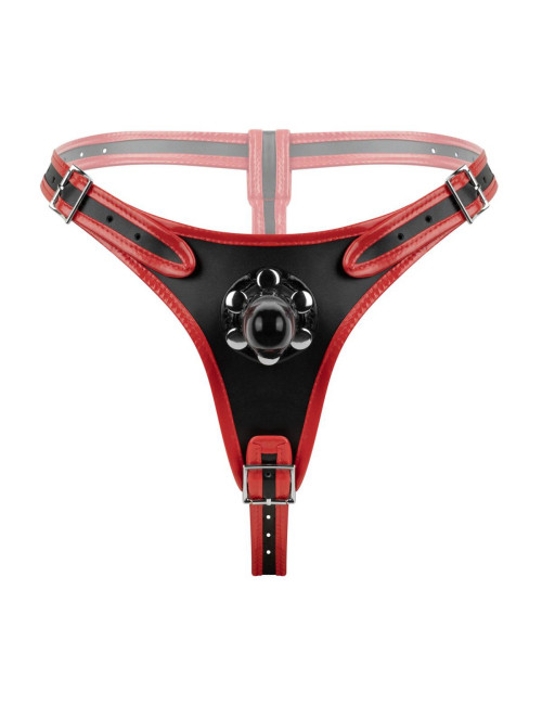Fetish Collection Triple Dildo Strap-On Harness – Zabawki Strap-On Bez Wibracji