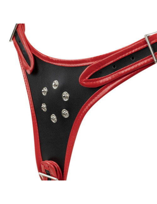 Fetish Collection Triple Dildo Strap-On Harness – Zabawki Strap-On Bez Wibracji