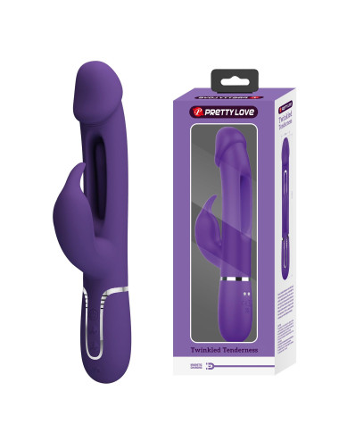 PRETTY LOVE - Kampas dark Purple, 7 vibration functions 4 licking settings