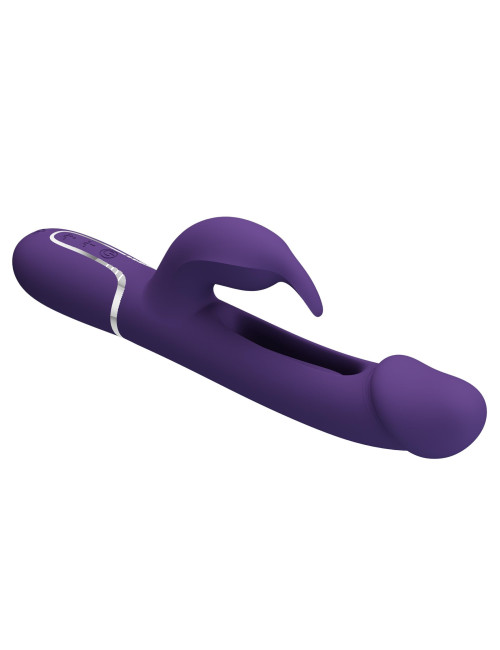 PRETTY LOVE - Kampas dark Purple, 7 vibration functions 4 licking settings