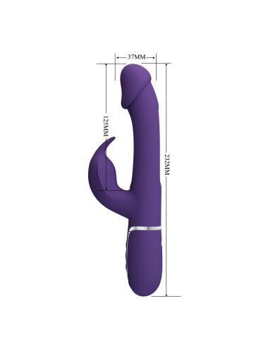 PRETTY LOVE - Kampas dark Purple, 7 vibration functions 4 licking settings