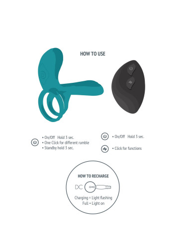 Couples Vibrator Ring Green
