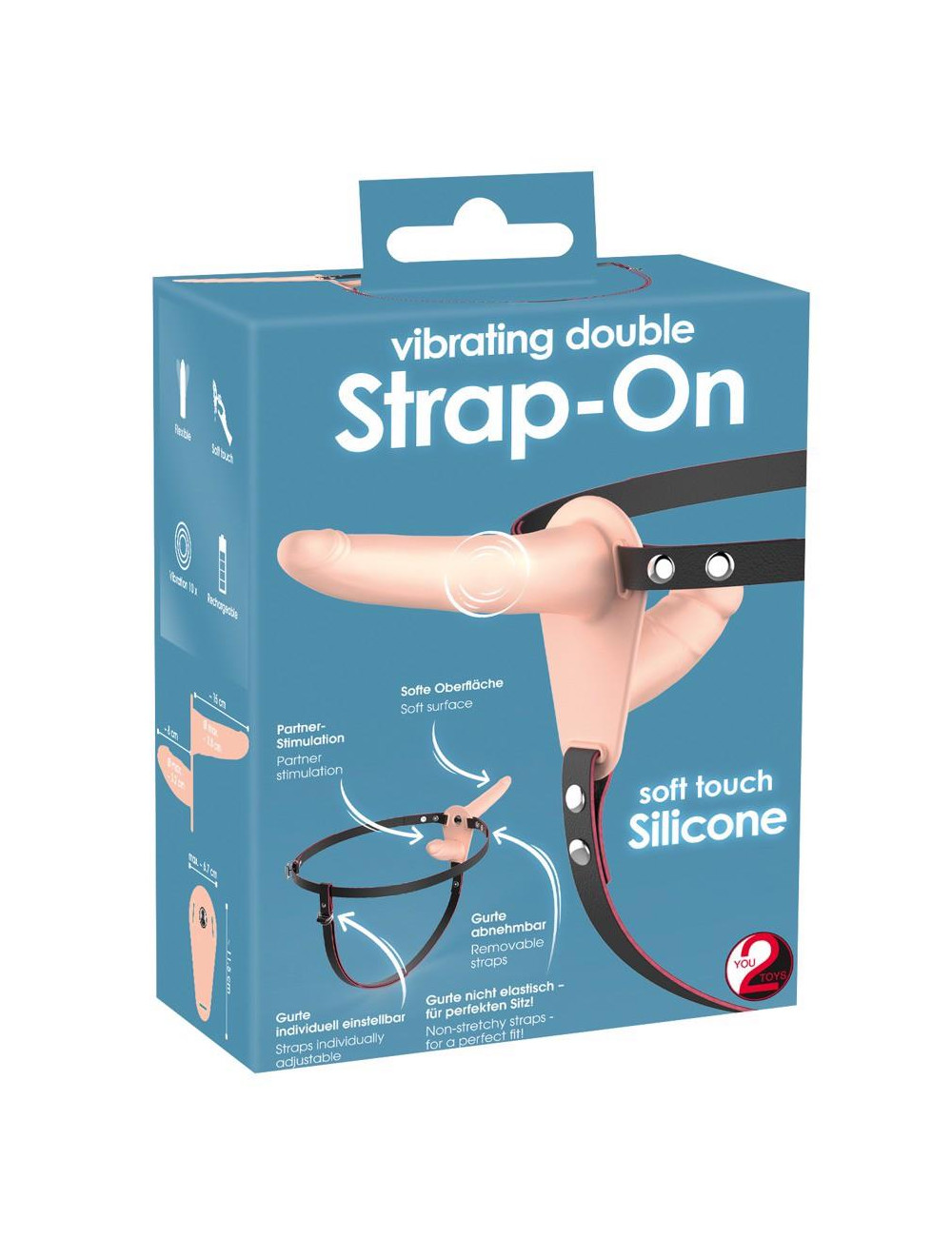 Vibrating Double Strap-On