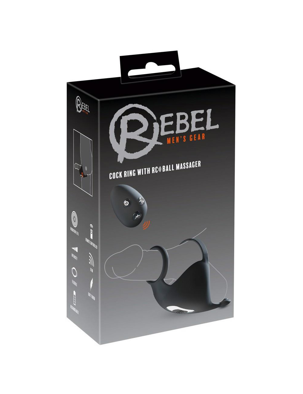 Rebel Cock ring with RC Ball m