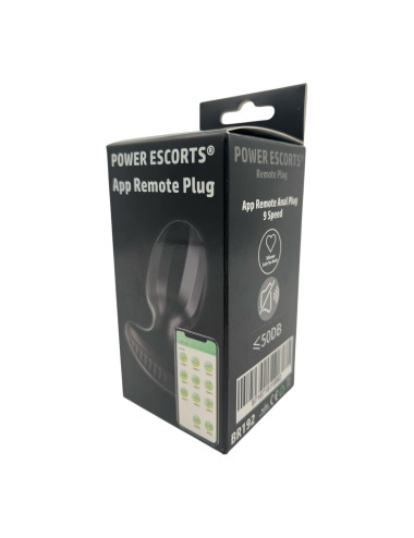 Power Escorts - BR192 - Remote Vibrating Plug - App Controled - Silicone