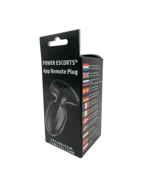 Power Escorts BR192: Wibrujący Analny Plug Zdalnie Sterowany Aplikacją - Bluetooth, Silikon Medyczny