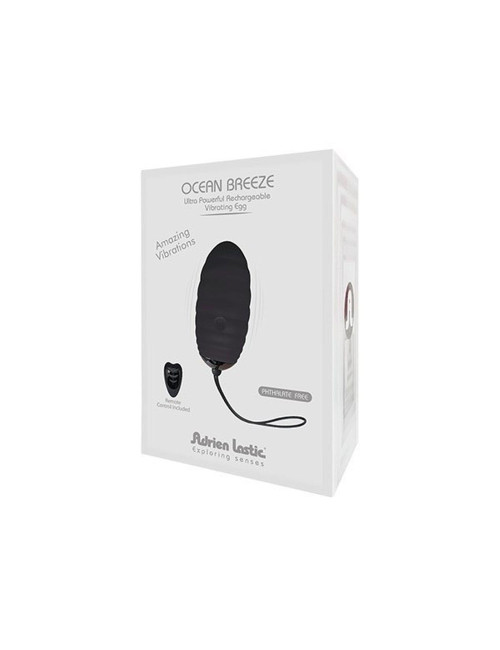 Adrien Lastic Ocean Breeze 2.0 - Czarne Bezprzewodowe Jajko Wibracyjne