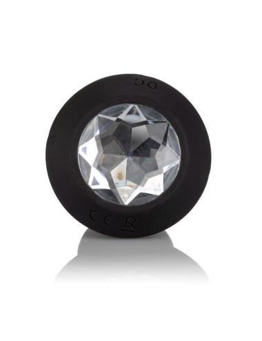 Vibrating Petite Crystal Probe Black