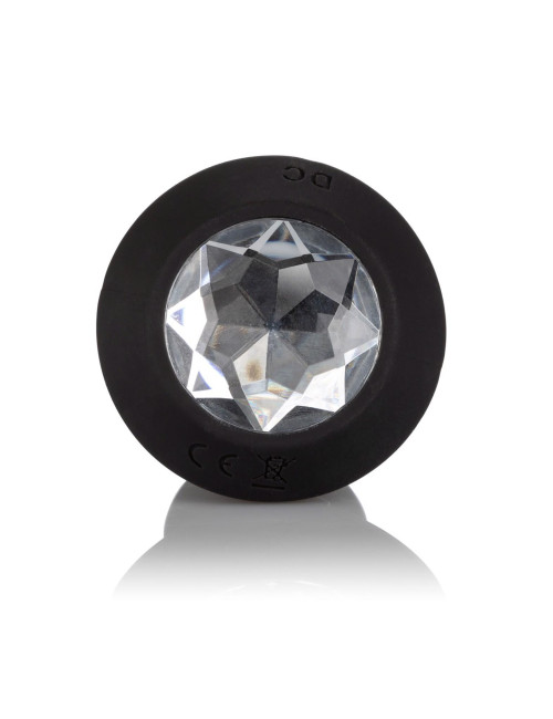 Vibrating Petite Crystal Probe Black