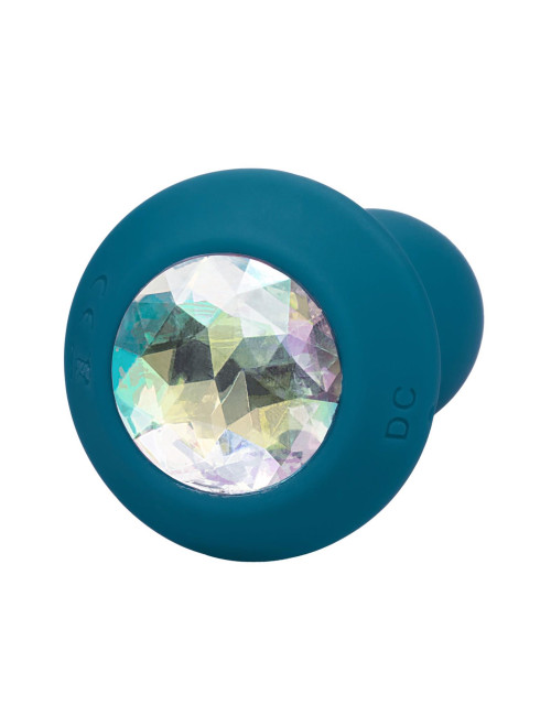 Vibrating Petite Crystal Probe Blue
