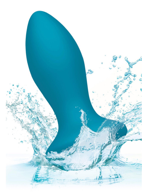Vibrating Petite Crystal Probe Blue