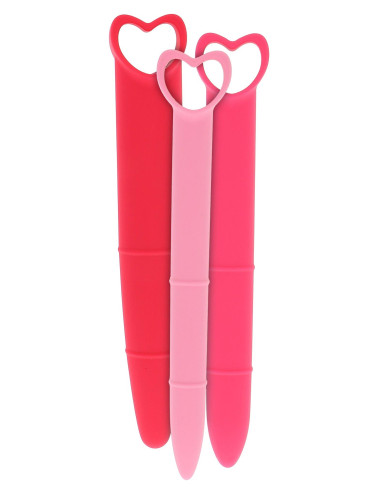 Zestaw Silikonowych Dilatorów Vaginalnych 3 szt. Różowy – Zabawki Analne, Dildo
