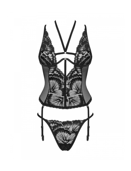 Obsessive Alessya Czarny Gorset XS/S