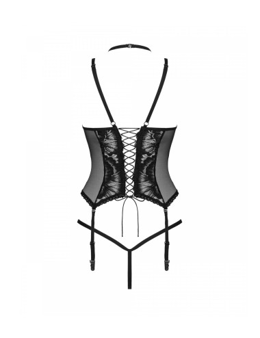 Bielizna-Alessya gorset czarny  XS/S