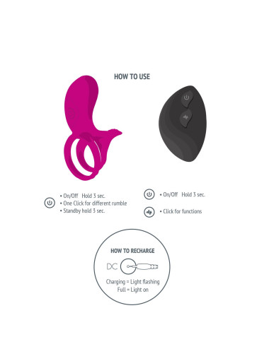 Couples Stimulator Ring Fuchsia