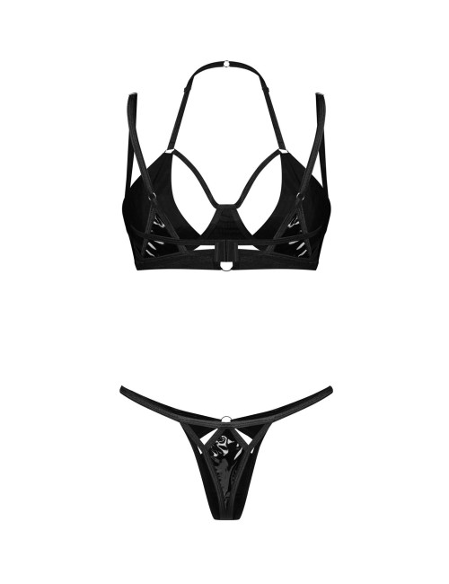 Obsessive Keira Lise Dwuczęściowy Komplet Bielizny S/M