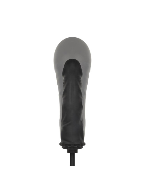 Anal Collection: Pompowany dildo 14,5 cm – czarny | Zabawki analne pompowe