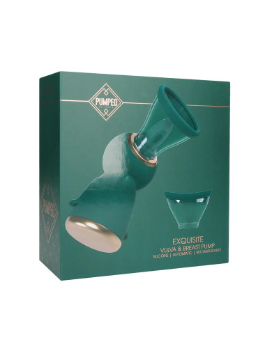 Exquisite - Rechargeable Vulva and Breast Pump - Forest Green