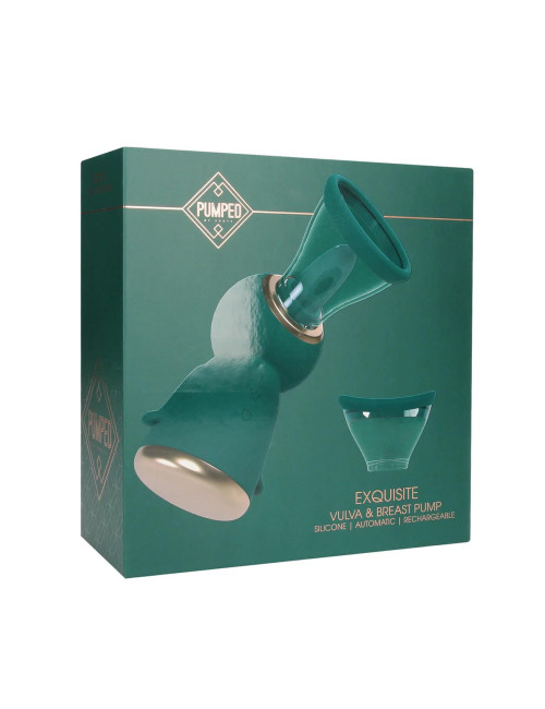 Pumped Vulva & Breast Pump - Forest Green Pompka na Sutki i Srom