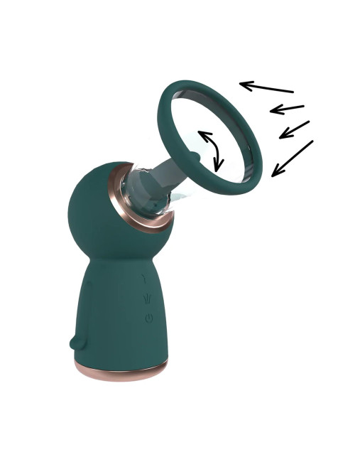 Pumped Vulva & Breast Pump - Forest Green Pompka na Sutki i Srom