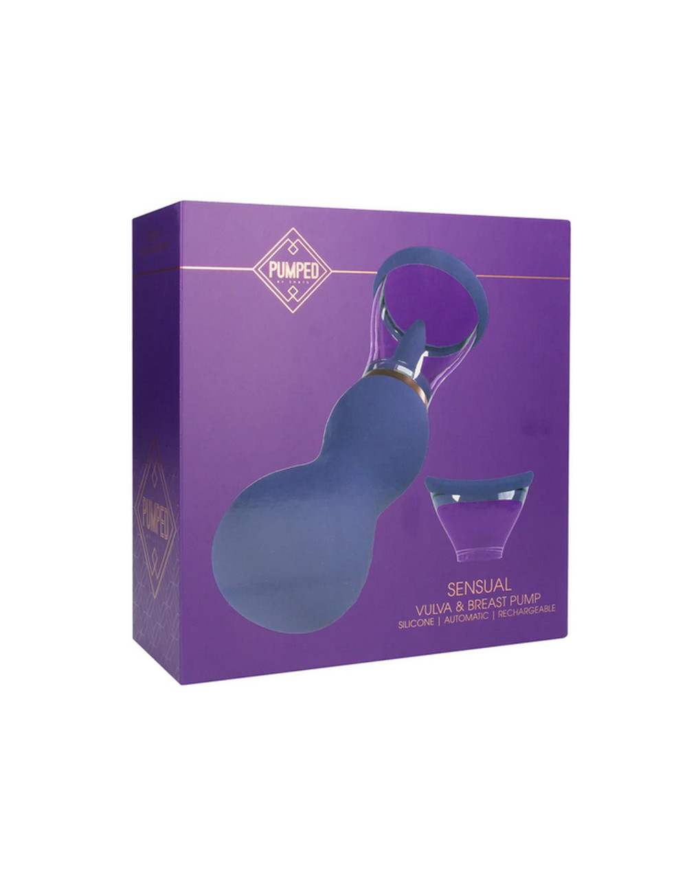 Sensual - Rechargeable Vulva and Breast Pump - Purple
