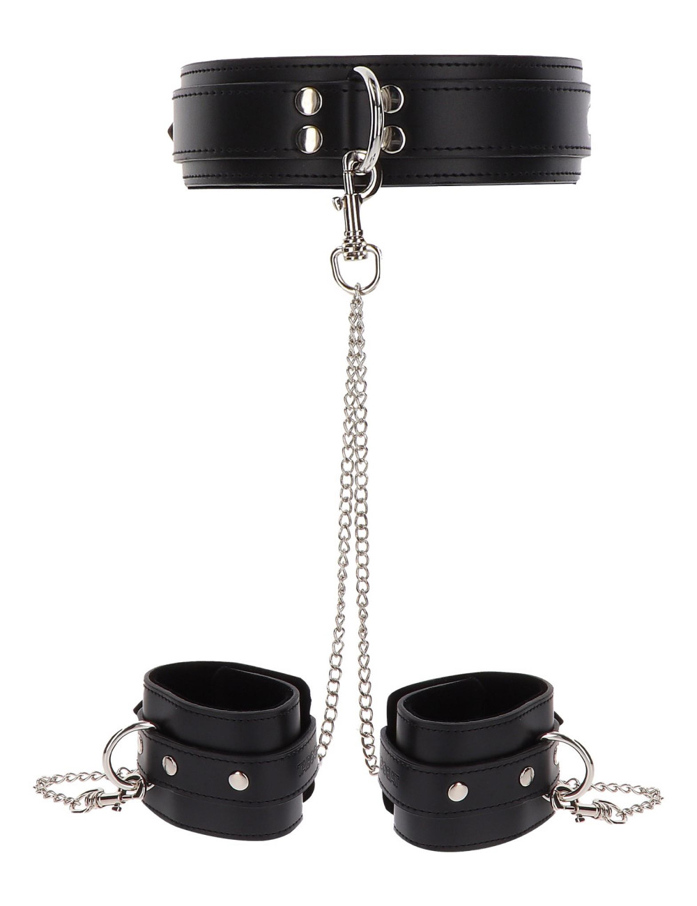 Heavy Collar and Wrist Cuffs Black