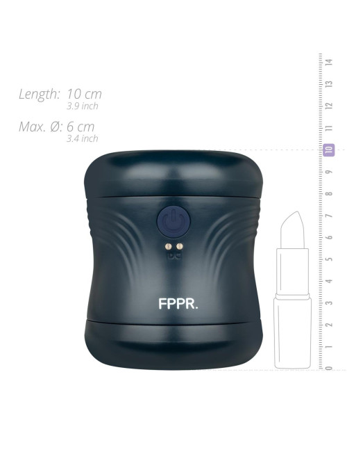 FPPR. Dwustronny wibracyjny masturbator niebieski