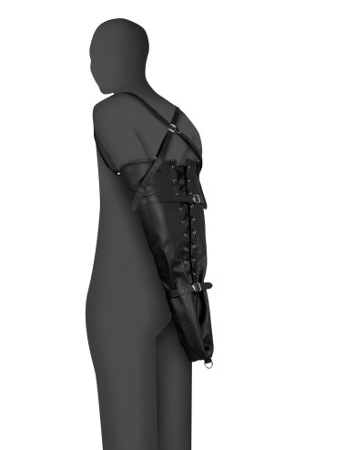 Ouch! Lace-up Full Sleeve Arm Restraint Black – Krępujące Rękawy BDSM