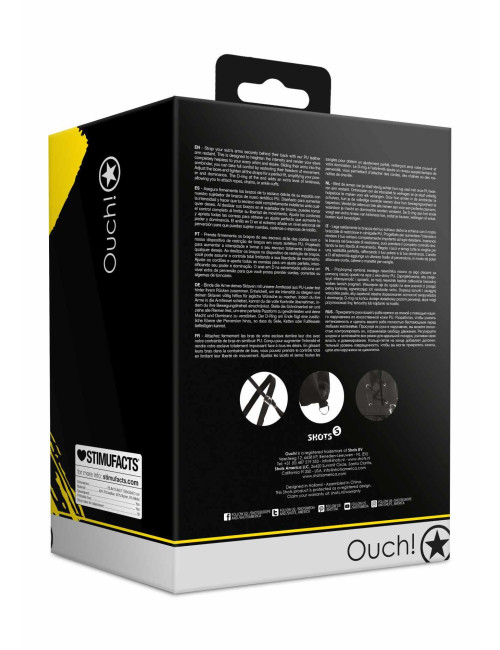 Ouch! Lace-up Full Sleeve Arm Restraint Black – Krępujące Rękawy BDSM