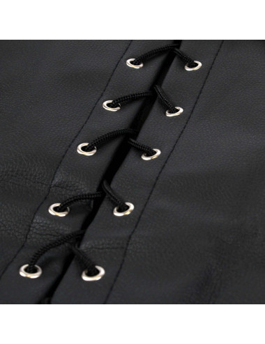 Lace-up Full Sleeve Arm Restraint - Black