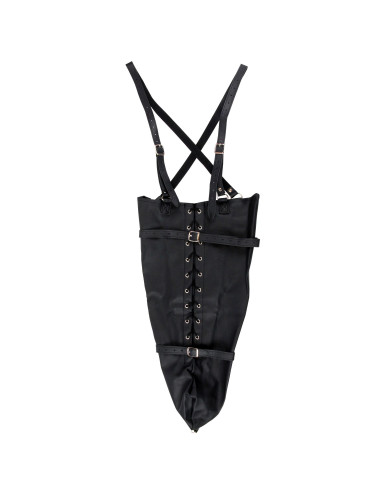 Lace-up Full Sleeve Arm Restraint - Black