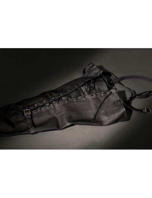 Ouch! Lace-up Full Sleeve Arm Restraint Black – Krępujące Rękawy BDSM