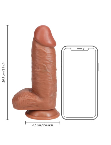 Extra Thick Straight with Balls 20,3 cm - Tan