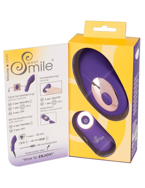 Sweet Smile RC Panty Vibrator - Dyskretny wibrator z pilotem