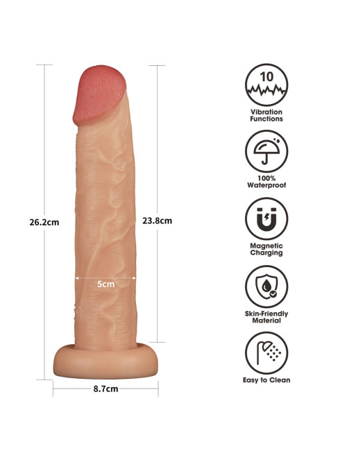 Lovetoy Power Basics Realistyczny Wibrator 26 cm