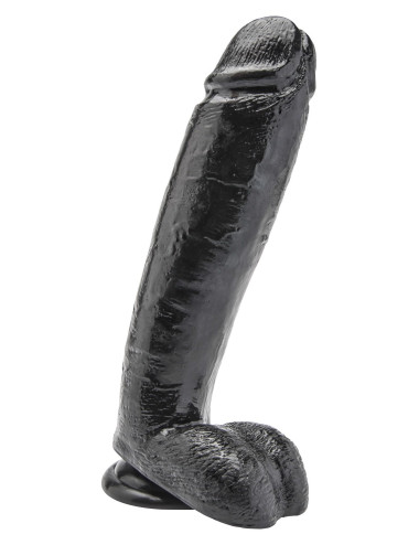 Dildo 10 inch with Balls Black