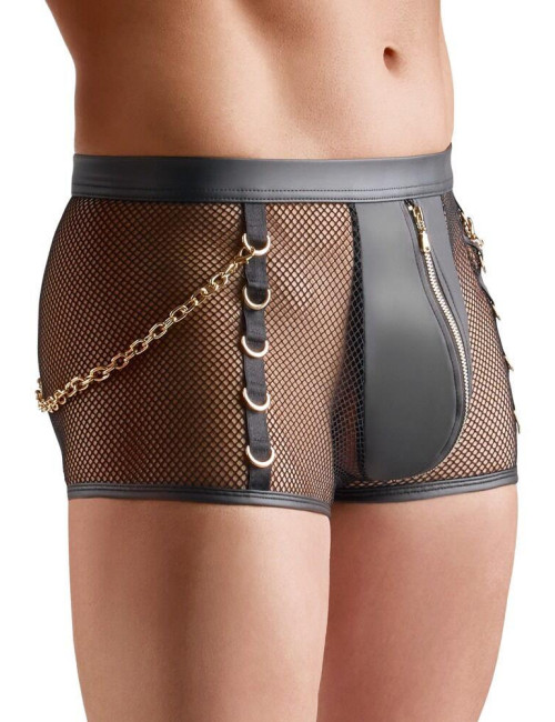 Svenjoyment Pants Black – Czarne męskie spodnie/szorty erotyczne S