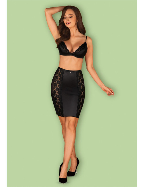 Obsessive Kompleks Bielizny Blanita 2-Częściowy Czarny S/M