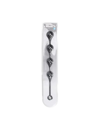 Silicone Waterdrop Anal Balls - XL - 50mm - Black