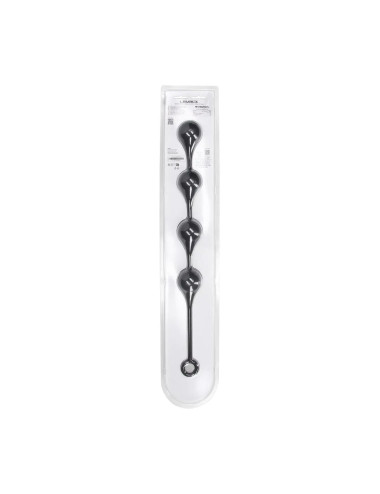 Silicone Waterdrop Anal Balls - XL - 50mm - Black