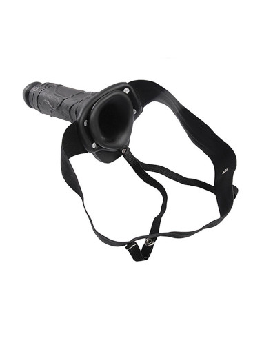 Proteza-FALLO STRAP ON CAVO REAL RAPTURE 8 BLACK WITH BALLS