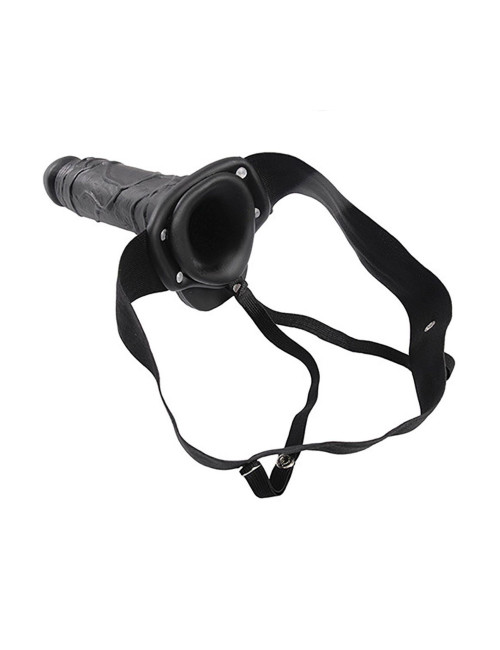 Proteza-FALLO STRAP ON CAVO REAL RAPTURE 8 BLACK WITH BALLS
