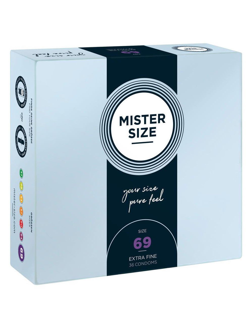 Mister Size 69mm pack of 36