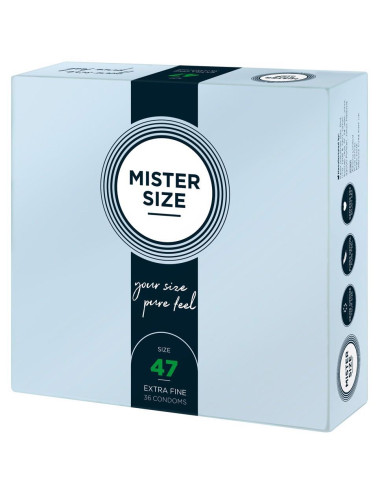 Mister Size 47mm pack of 36