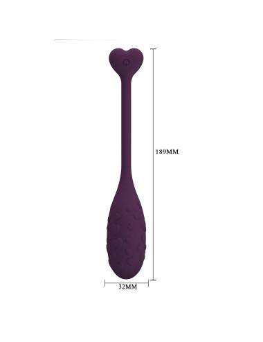 PRETTY LOVE - Fisherman Purple, 12 vibration functions Mobile APP remote control