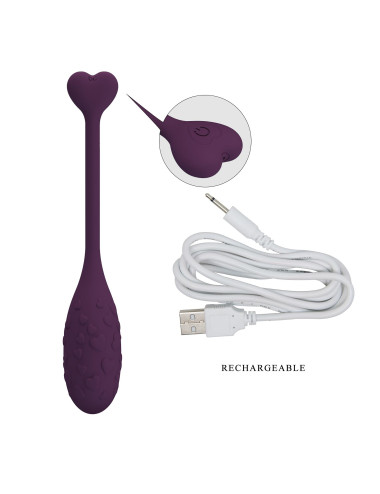 PRETTY LOVE - Fisherman Purple, 12 vibration functions Mobile APP remote control