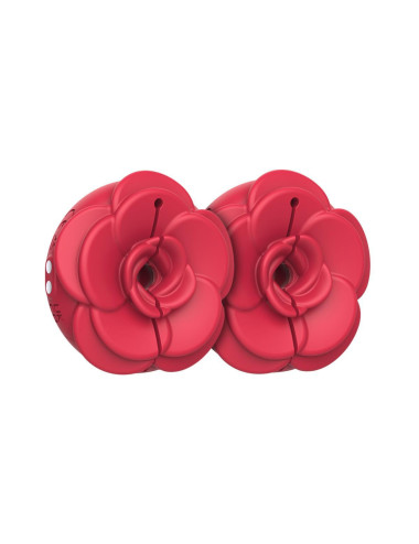 Teazers - Vibrating Nipple Clamps - Red